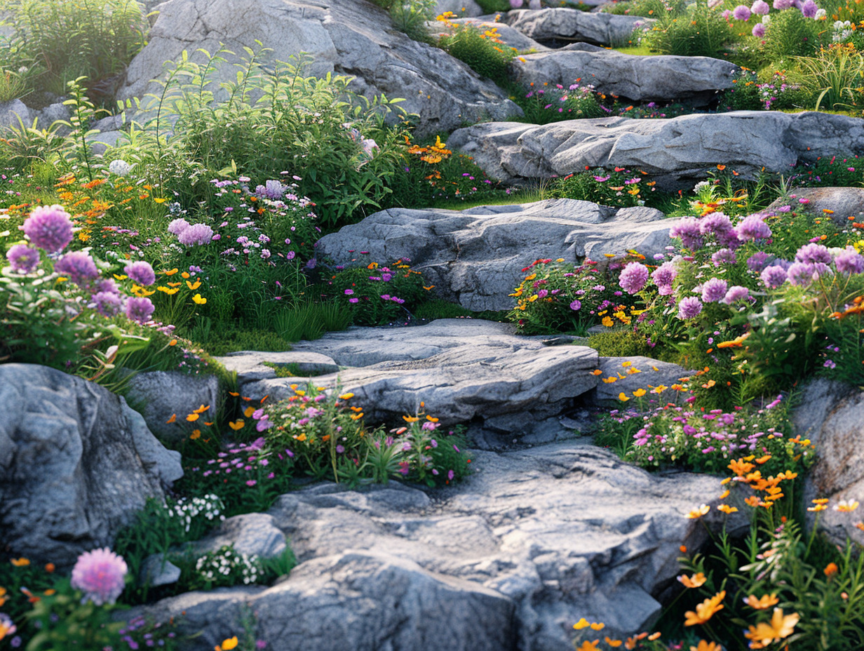 jardin caillouteux